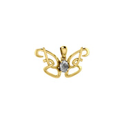 Peter Stone Identity Butterfly Solid Gold Pendant with Gemstone GPD6428