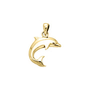 Dolphin Solid Gold Pendant GPD831