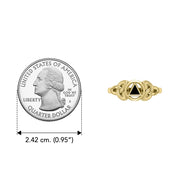 AA Recovery Solid Yellow Gold Ring with Inlay Stone GRI1271