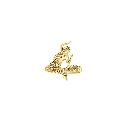 Mermaid Wrap Solid Gold Ring GRI1327