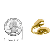 Lobster Claw Solid Gold Wrap Ring GRI1416