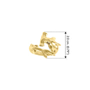 Independently strong hammerhead shark Solid Gold Ring GRI1614