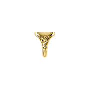 Classic Anchor Solid Gold Signet Men Ring GRI1962