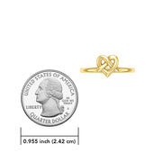 Celtic Heart Solid Gold Ring GRI2390