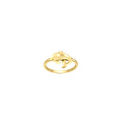 Dolphin Solid Gold Ring GRI2502