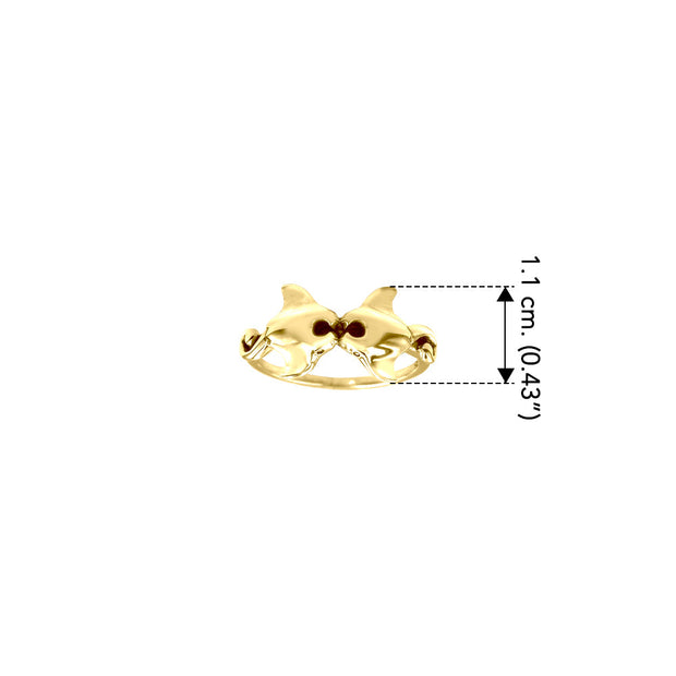 Hammerhead Shark Solid Gold Ring GRI2504