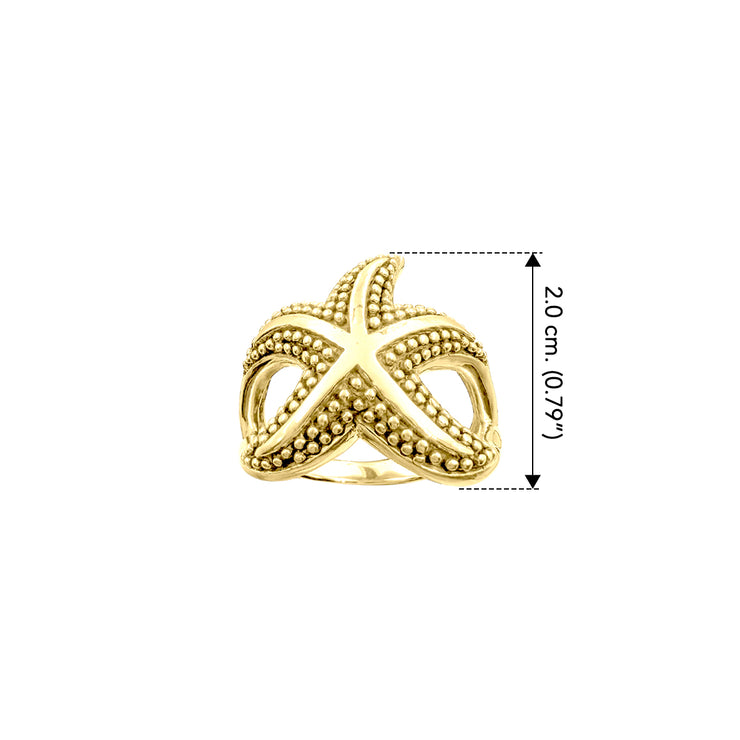 Starfish Solid Gold Ring GRI2547