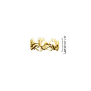 Manta Ray Solid Gold Band Ring GRI2557