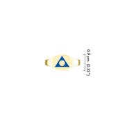 Al-Anon Solid Gold Ring with Blue Enamel GRI2562