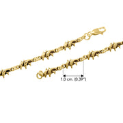 Double Dolphins Solid Gold Link Bracelet GTBG532