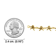 Beautiful stars in the sea ~ Solid Gold Jewelry Link Bracelet GTBG536