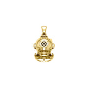 Historic Dive Helmet  Solid Gold Pendant Jewelry GTP1564