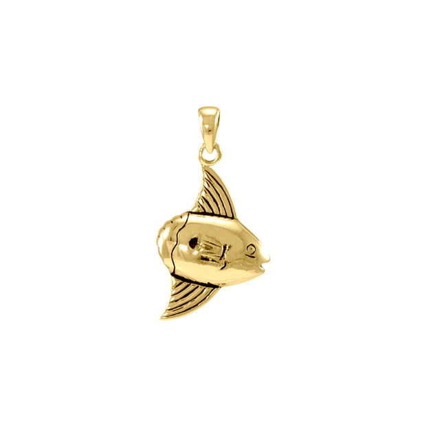 Behind the beauty hides the special you  Sunfish Solid Gold Pendant GTP2330