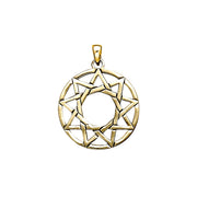 The Ninefold Solid Gold Pendant  GTP473