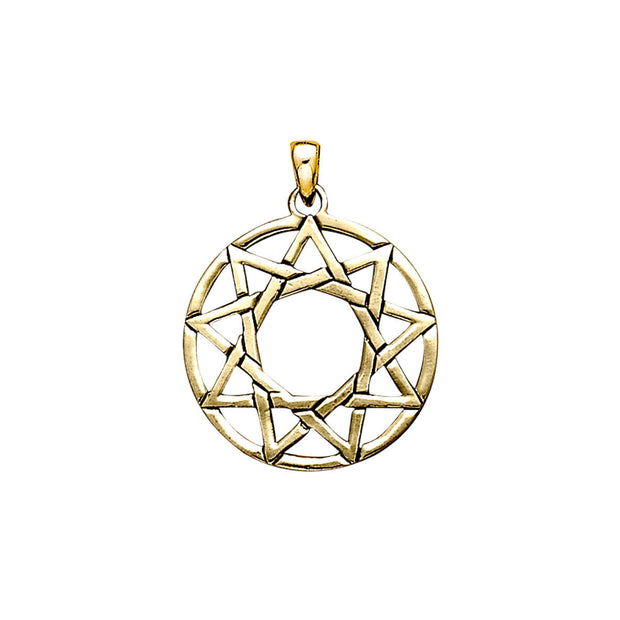 The Ninefold Solid Gold Pendant  GTP473