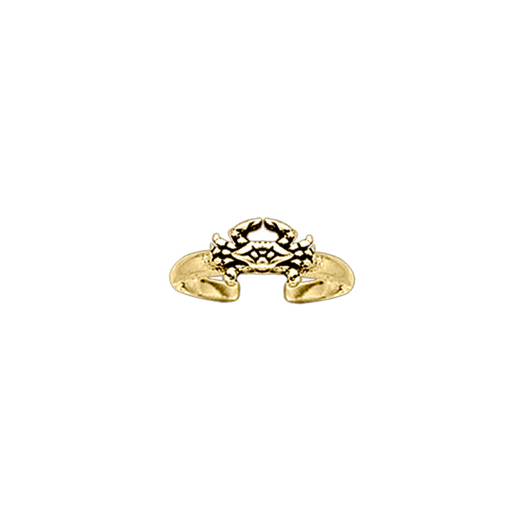 Crab Solid Gold Toe Ring GTR3722