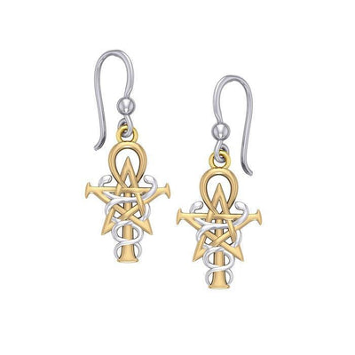 Oberon Zell Penkhaduce Wizardry Silver and 14K Gold Accent Earrings MER465