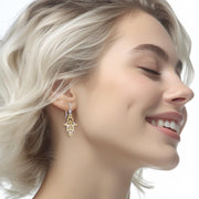 Oberon Zell Penkhaduce Wizardry Silver and 14K Gold Accent Earrings MER465