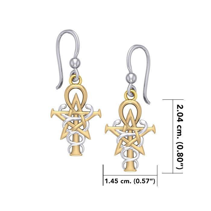 Oberon Zell Penkhaduce Wizardry Silver and 14K Gold Accent Earrings MER465