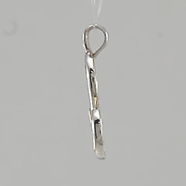 Celtic Triskele Silver and 18K Gold Accent Pendant MPD1818
