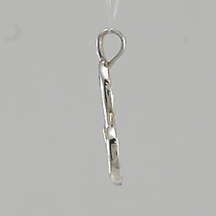 Celtic Triskele Silver and 18K Gold Accent Pendant MPD1818