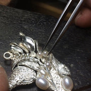 New Sea Pearls Silver and Gold Pendant MPD5030