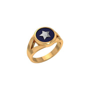 Gold Accented Spiritual Eye Ring MRI762