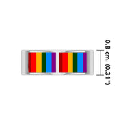 Rainbow Band Silver Ring SM015 - Wholesale Jewelry