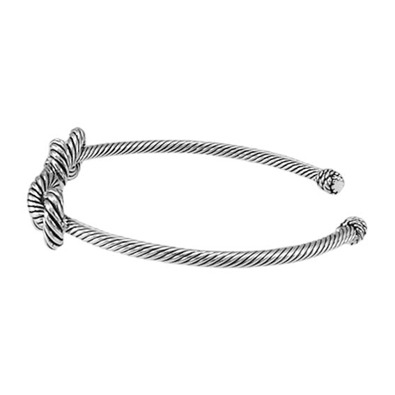 Jump… but hold on to that Sterling Silver Rope Cuff Bracelet TBA207