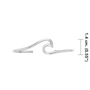 Peter Stone Jewelry Sterling Silver Smooth Wave Cuff Bracelet - Divesilver Collection TBA310 - Wholesale Jewelry