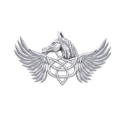 The Celtic Pegasus Silver Brooch TBC165