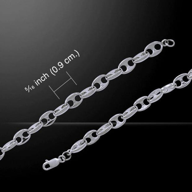 Anchor Chain Sterling Silver Bracelet TBG142