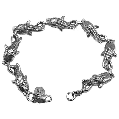 Whale Shark Sterling Silver Link Bracelet by DiveSilver - Wholesale Jewelry