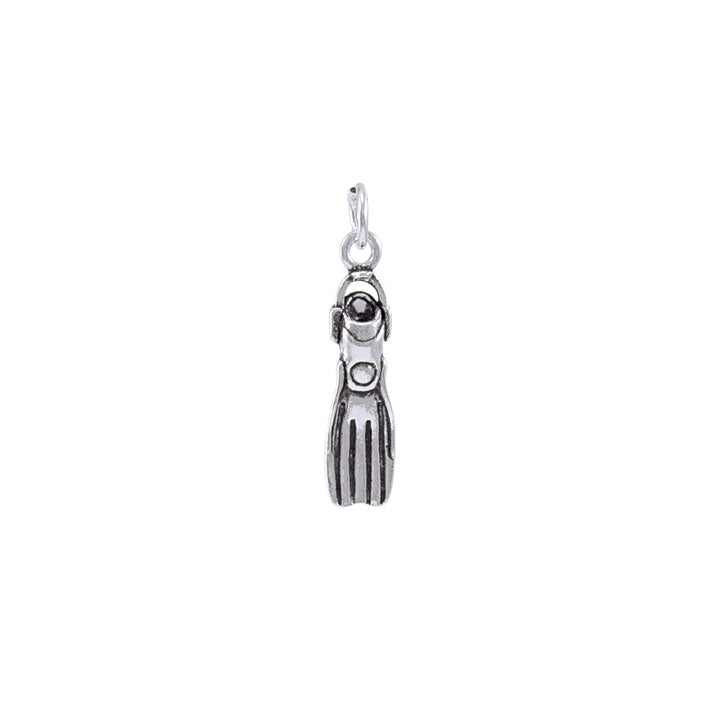 Diving Fin Sterling Silver Charm TC601