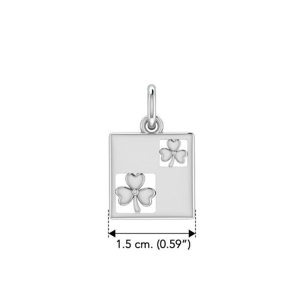 Celtic Shamrock Silver Charm TCM066