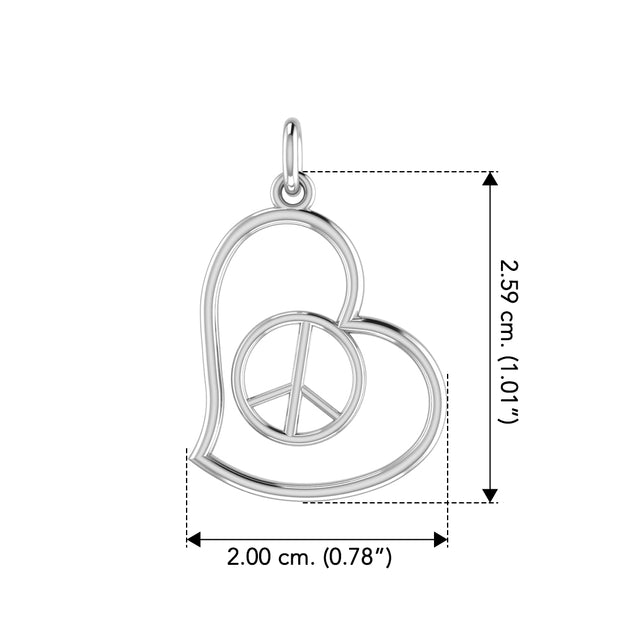 I am at peace ~ Sterling Silver Jewelry Charm TCM397