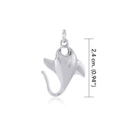 Small Manta Ray Sterling Silver Charm TCM662