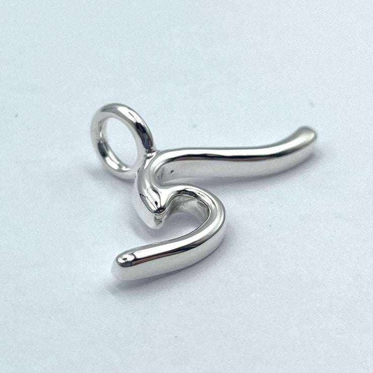 Sterling Silver Wave Charm TCM709 - Wholesale Jewelry