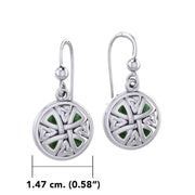 Celtic Trinity Knotwork Silver Cross Earrings TE1199