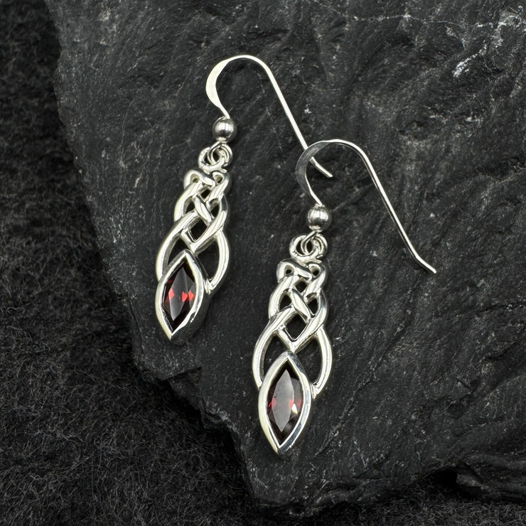 Celtic Knotwork Sterling Silver Earrings TE2866