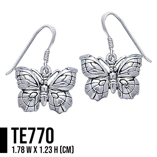 Butterfly Sterling Silver Earrings TE770