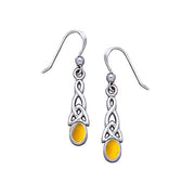 Celtic Knotwork Triquetra Sterling Silver Earrings TE864