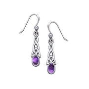 Celtic Knotwork Triquetra Sterling Silver Earrings TE864