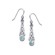 Celtic Knotwork Triquetra Sterling Silver Earrings TE864