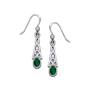 Celtic Knotwork Triquetra Sterling Silver Earrings TE864
