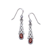 Celtic Knotwork Triquetra Sterling Silver Earrings TE864