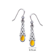 Celtic Knotwork Triquetra Sterling Silver Earrings TE864