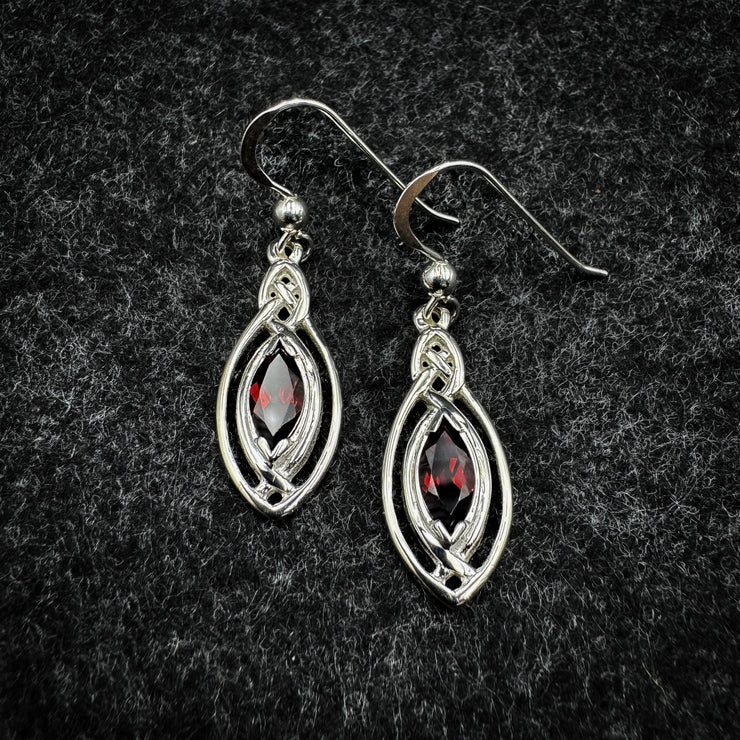 Celtic Knotwork Sterling Silver Earrings TE872