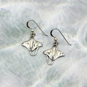 Manta Ray Silver Earrings TE963 - Wholesale Jewelry