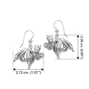 Large Dragon Sterling Silver Earrings TE992